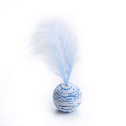 Cat Toy Feather Ball