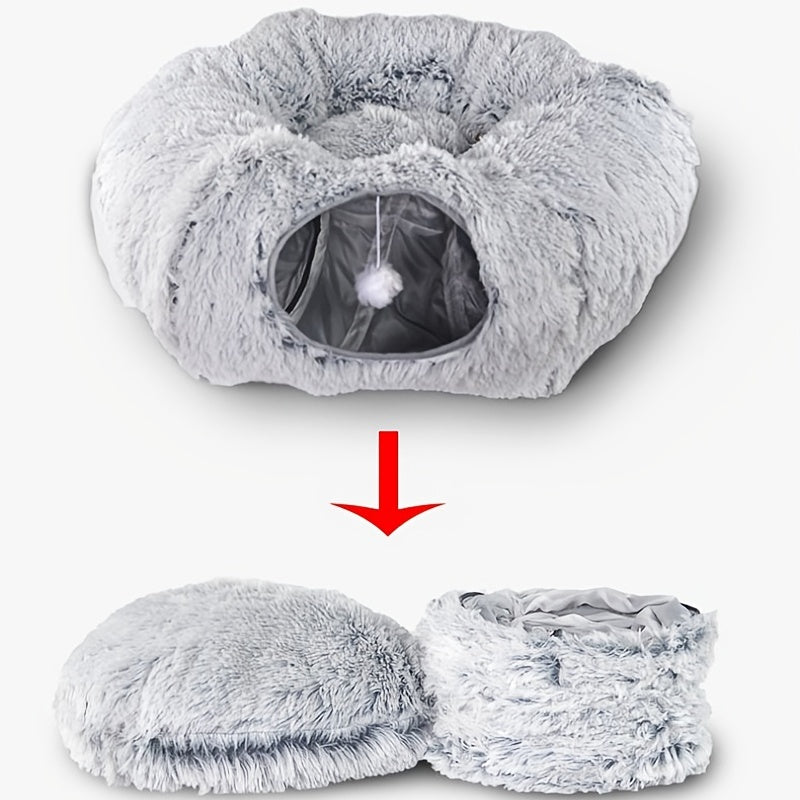 Foldable Winter Cat Tunnel Nest